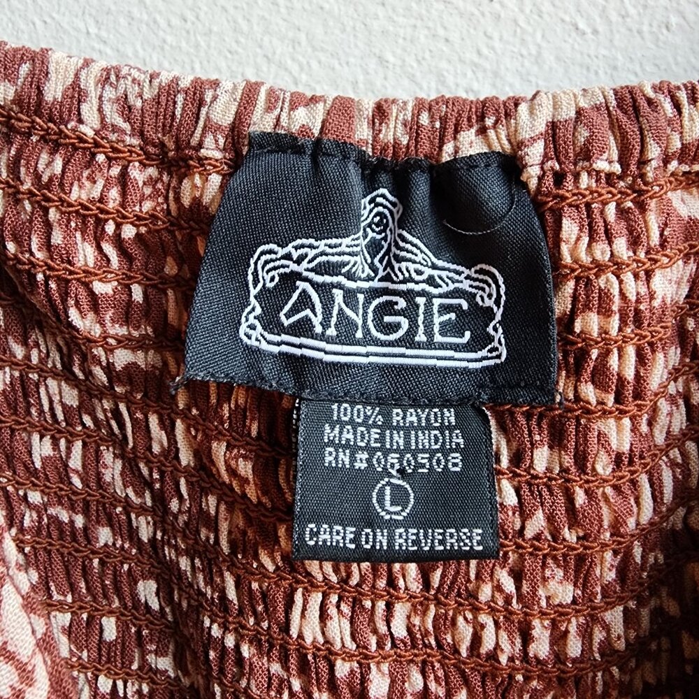 Angie Aztec Southwestern Style V-Neck Midi Sundress Size Large - Picture 9 of 15